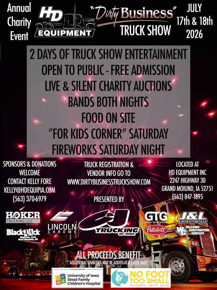 2026 HD "Dirty Business" Truck Show Registration - ONLINE REGISTRATION NOW OPEN