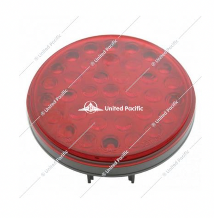 36 LED 4" Round Stop, Turn & Tail Light - Red/Red Lens