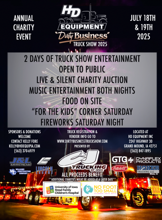 HD "Dirty Business" Truck Show Registration - ONLINE REGISTRATION CLOSED - ONSITE REGISTRATION AVAILABLE AT THE SHOW